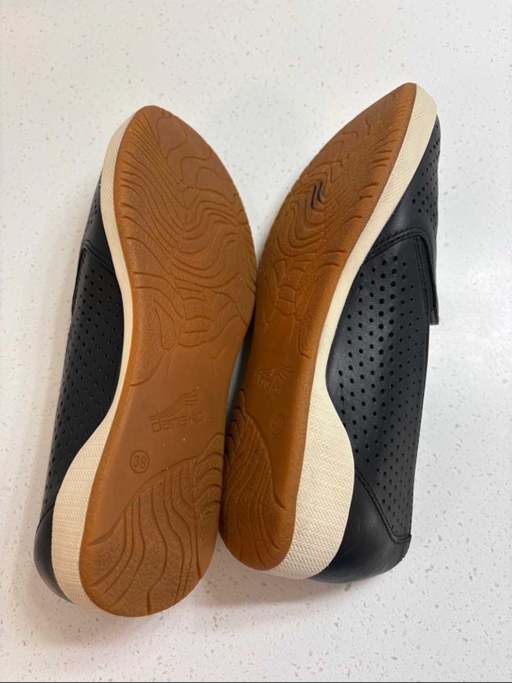 DANSKO - Odina Black Nappa Perforated Slip-On Sneakers Women’s Sz 38 - Picture 4 of 4